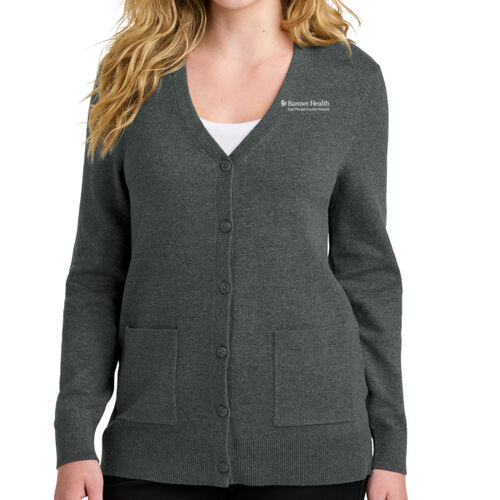 Port Authority Women’s Button Up Cardigan Sweater Thumbnail
