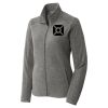 Women's Heather Microfleece Full Zip Jacket Thumbnail